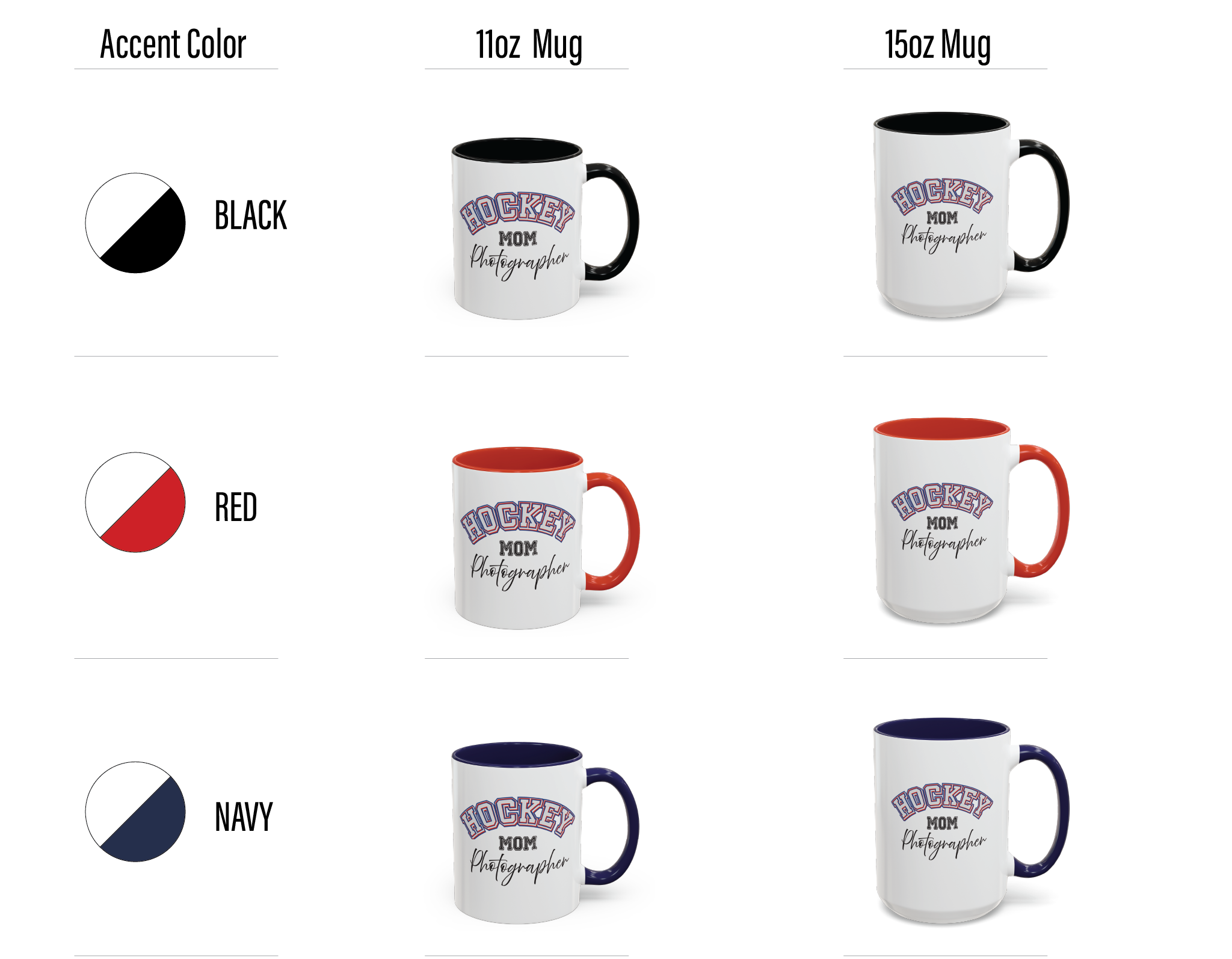 Shutter Swag Designs Hockey Mom Photographer Accent Coffee Mug options
