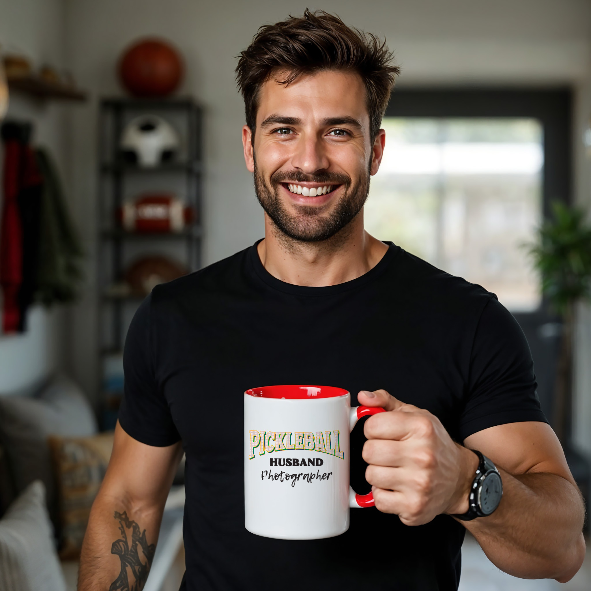 20250704200735-1f059128-70a2-6e6a-9d9e-7a4b15de9a78.jpg Shutter Swag Designs Pickleball Husband Photographer Accent Mug 11oz Red