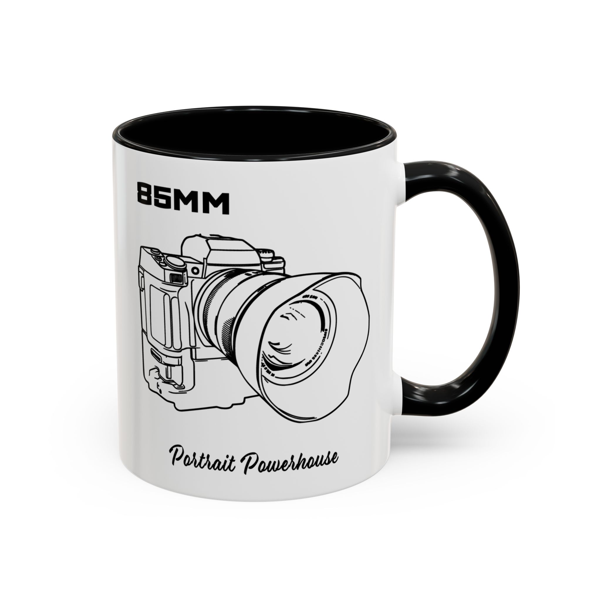 Shutter Swag Designs 85mm Camera Lens Accent Mug