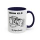 Shutter Swag Designs 135mm f2.0 Camera Lens Photography Accent Coffee Mug