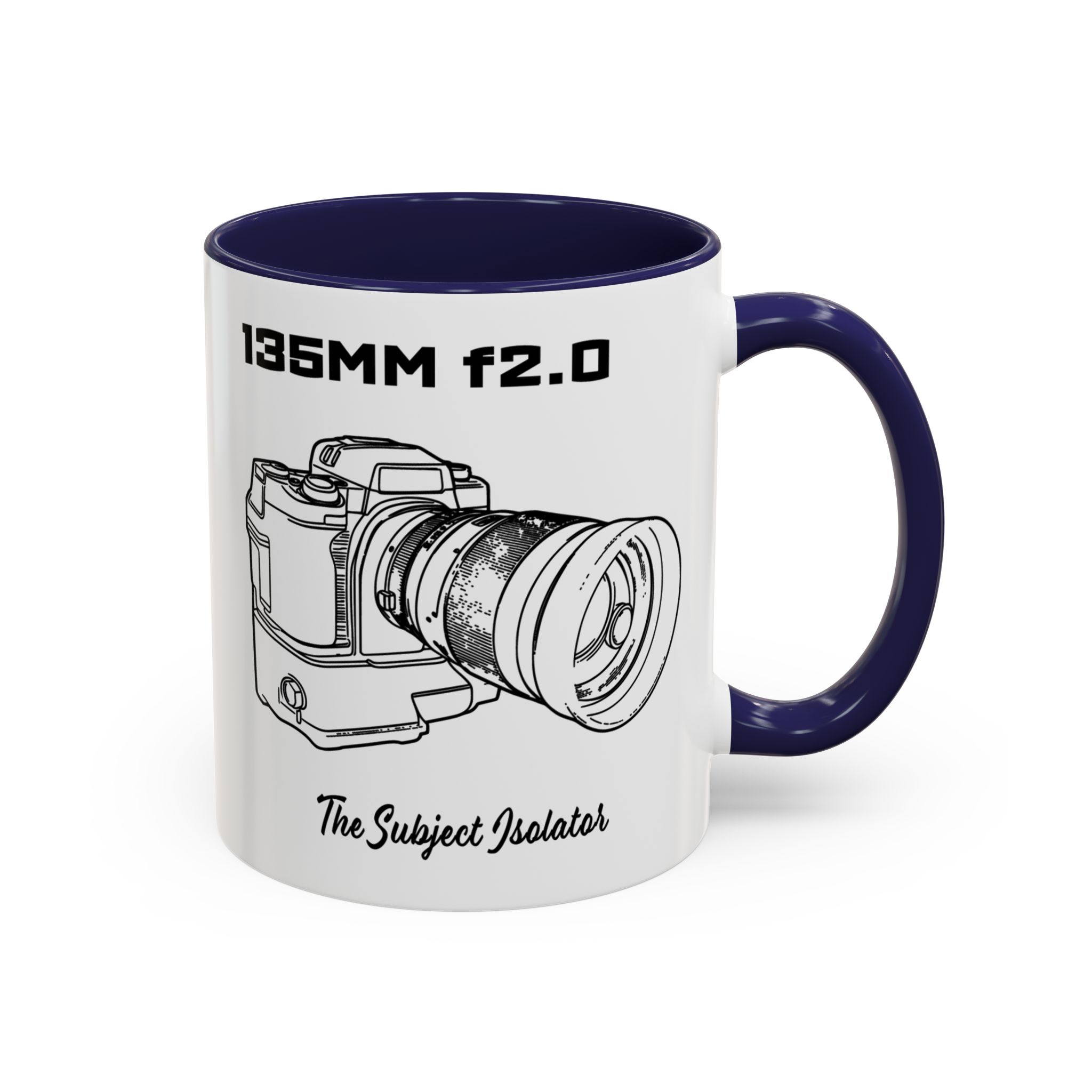 Shutter Swag Designs 135mm f2.0 Camera Lens Photography Accent Coffee Mug