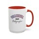 Volleyball Mom Photographer Accent Coffee Mug 11oz, 15oz - Thumbnail Image 11