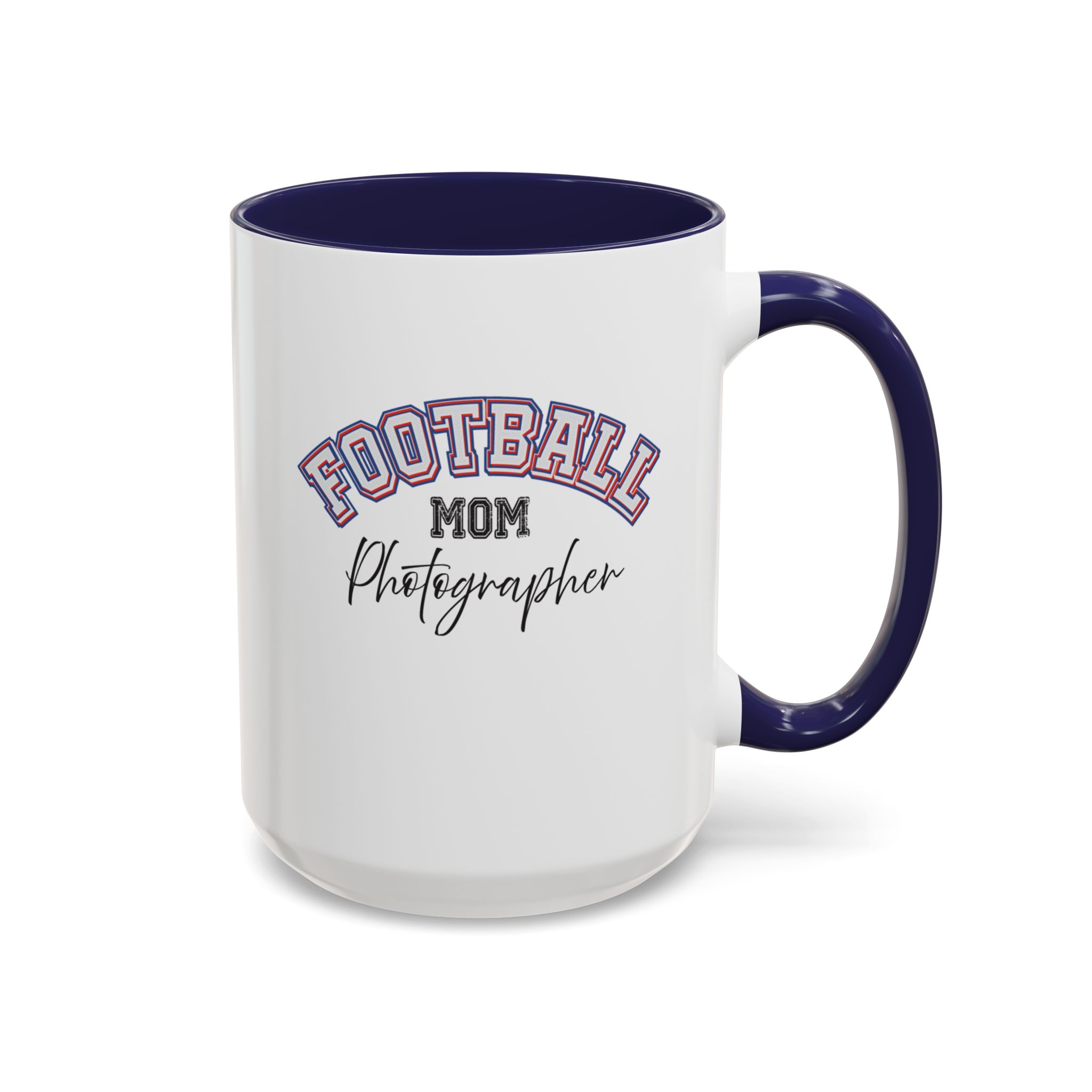 Football Mom Photographer Accent Coffee Mug 11oz, 15oz - Image 11