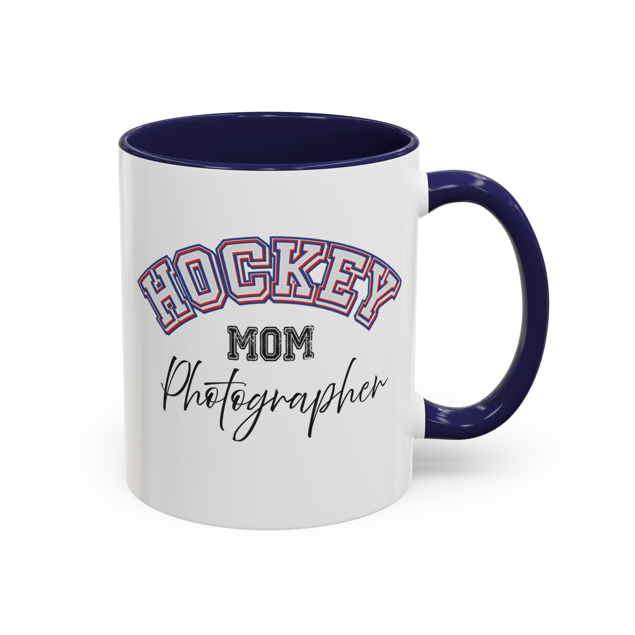 Shutter Swag Designs Hockey Mom Photographer Accent Coffee Mug