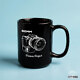Shutter Swag Designs 50mm Camera Lens 11oz Black Mug