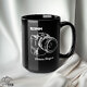 Shutter Swag Designs 50mm Camera Lens 11oz Black Mug