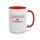 Shutter Swag Designs Wrestling Dad Photographers Accent Coffee Mug