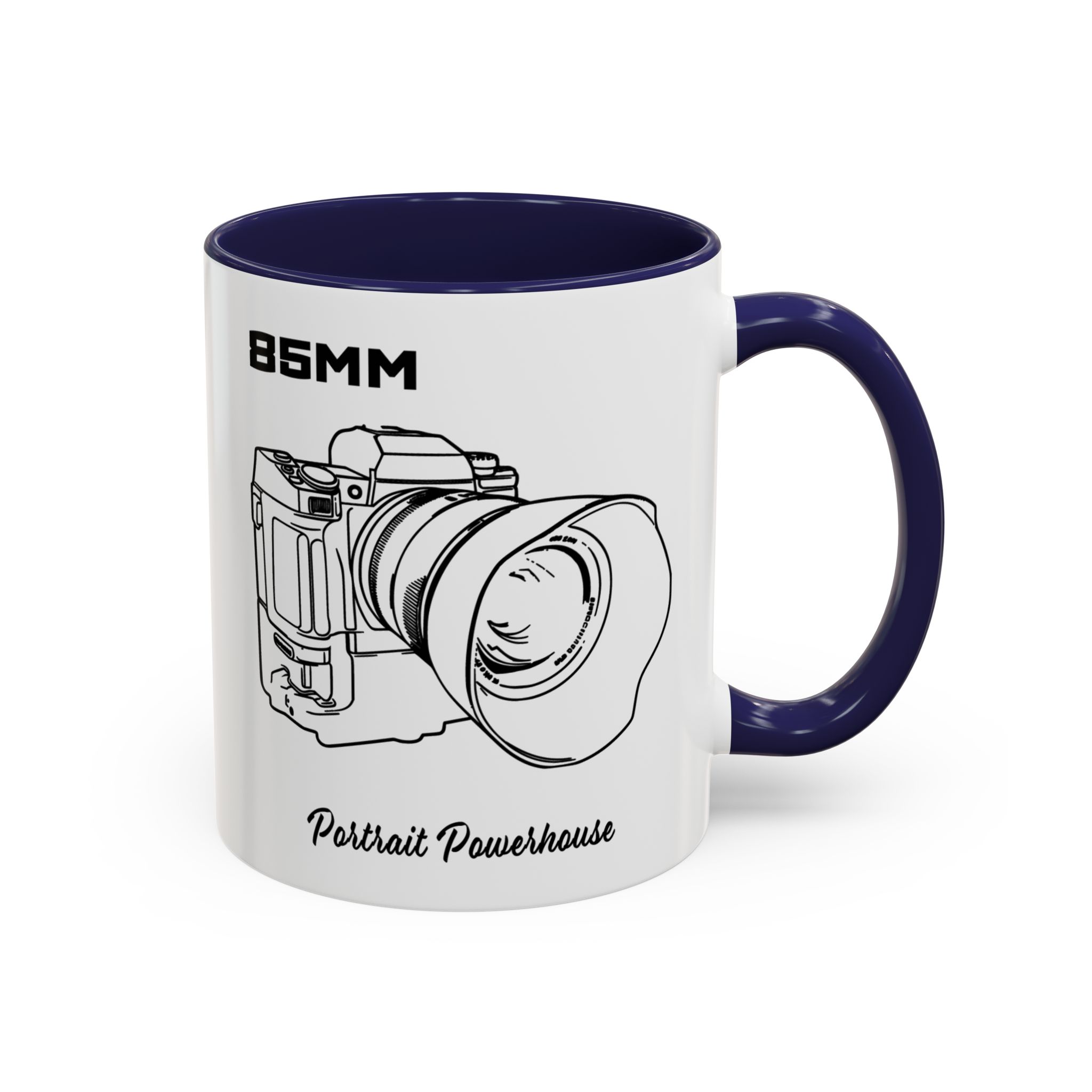 Shutter Swag Designs 85mm Camera Lens Accent Mug