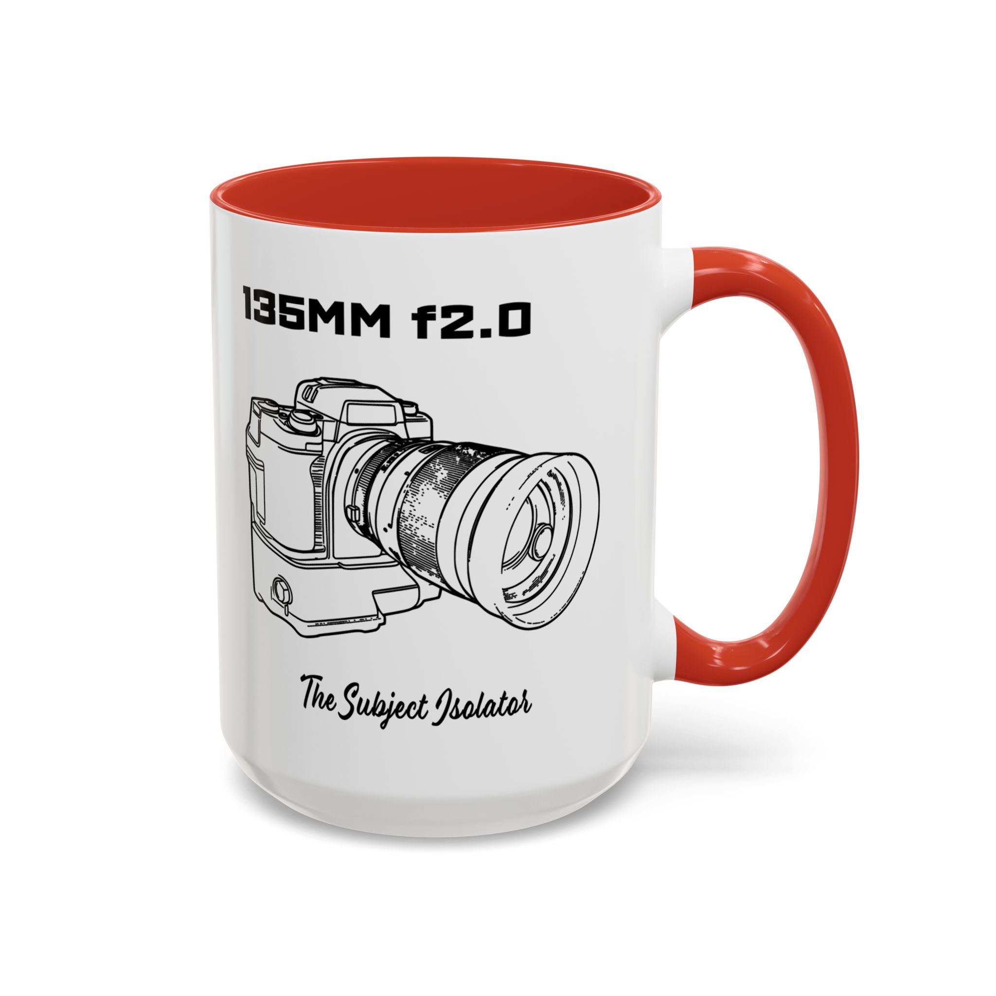 Shutter Swag Designs 135mm f2.0 Camera Lens Photography Accent Coffee Mug