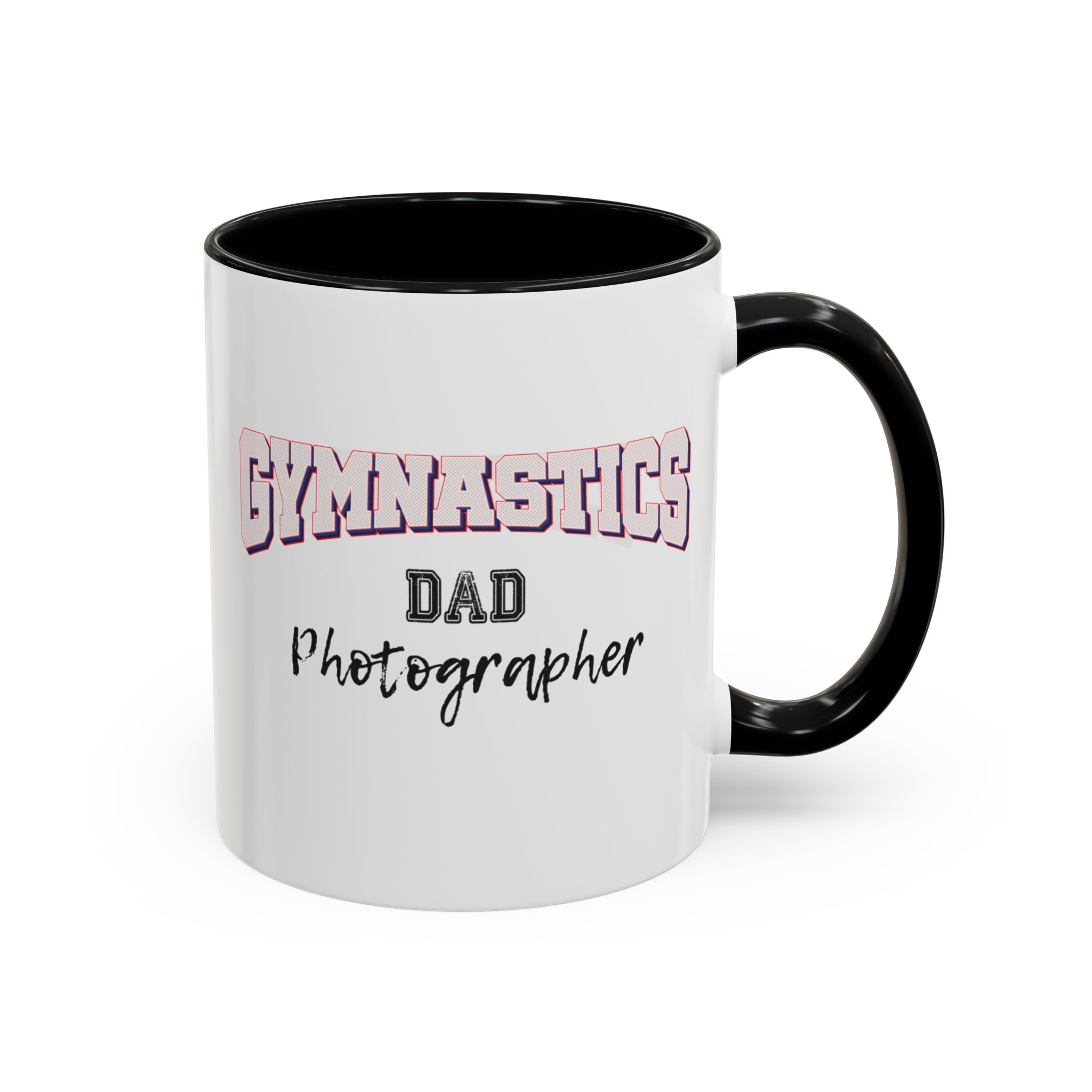 Gymnastics Dad Photographer Accent Coffee Mug 11oz, 15oz - Image 9