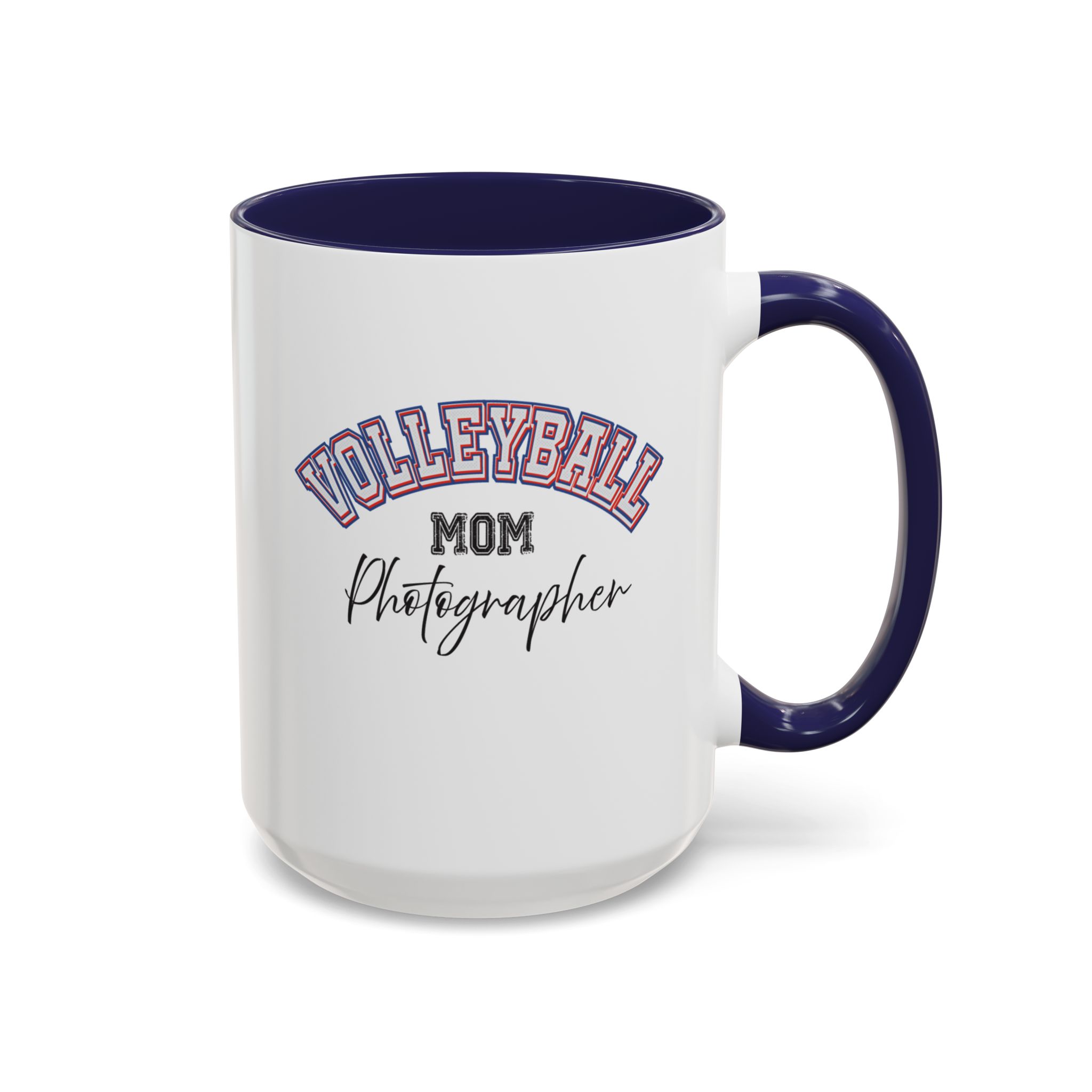 Volleyball Mom Photographer Accent Coffee Mug 11oz, 15oz - Image 10