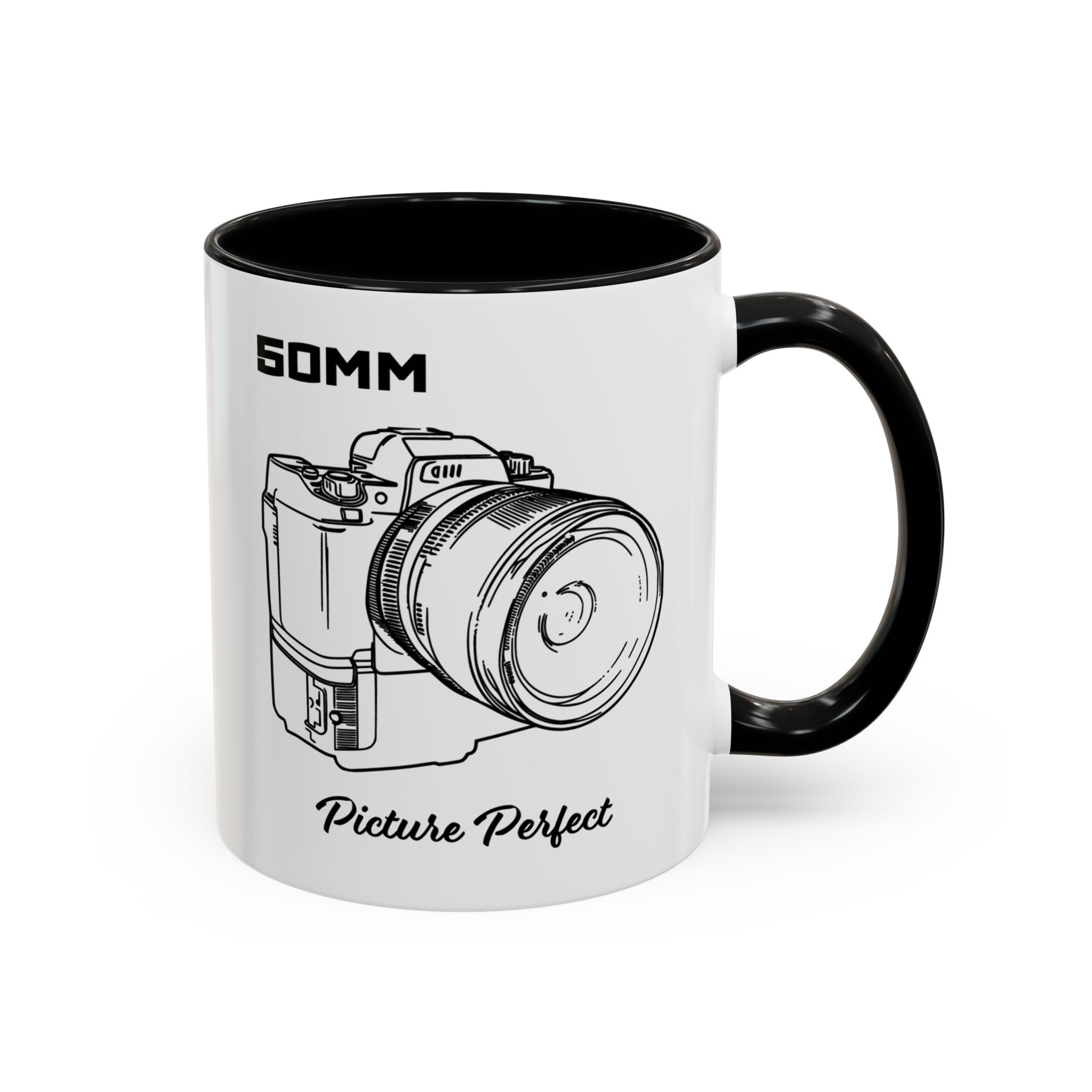Shutter Swag Designs 50mm Camera Lens Accent Mug