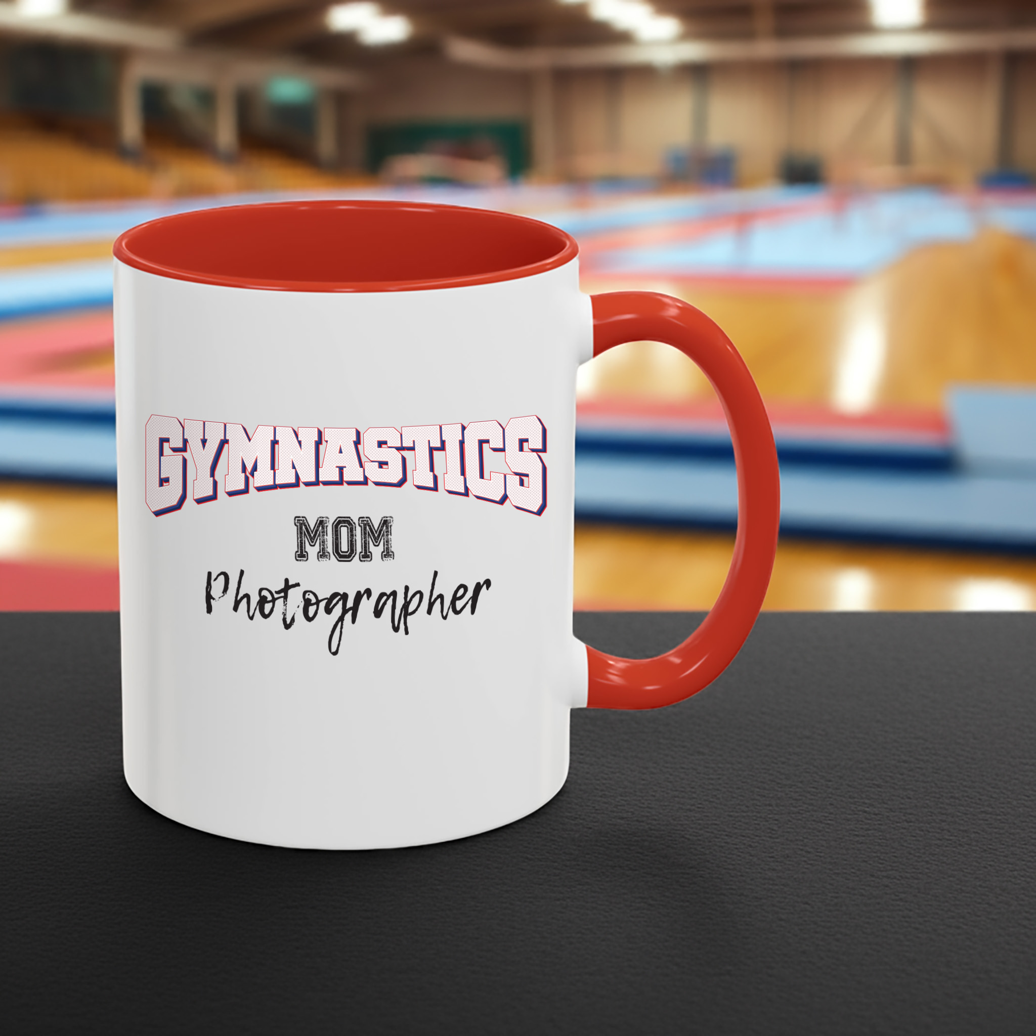 Shutter Swag Designs Gymnastics Mom Red 11oz Mug