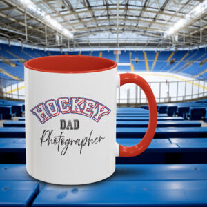 Shutter Swag Designs Hockey Dad Red 11oz Mug