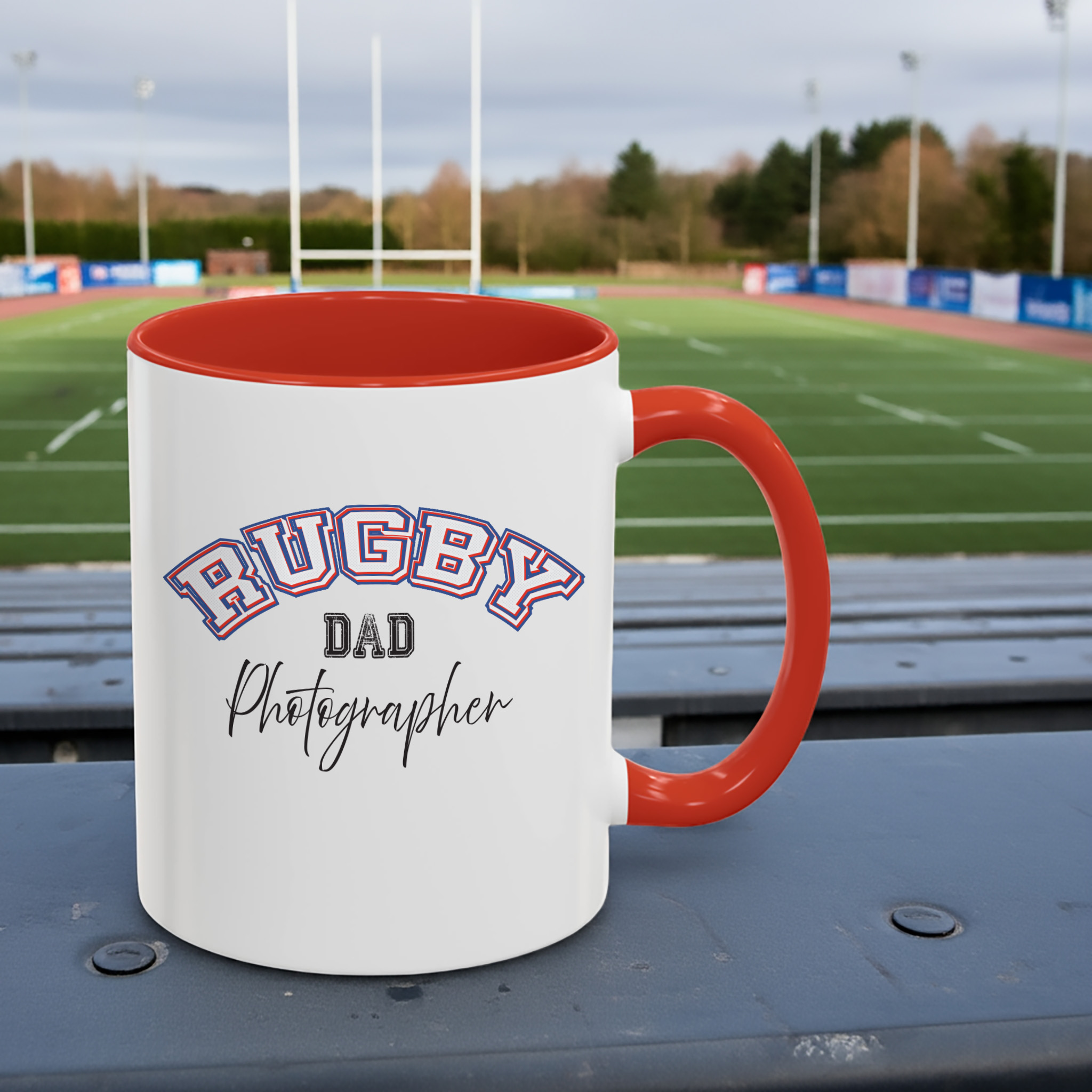 Shutter Swag Designs Rugby Dad Red 11oz Mug