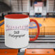 Wrestling Dad Photographers Accent Coffee Mug 11oz, red
